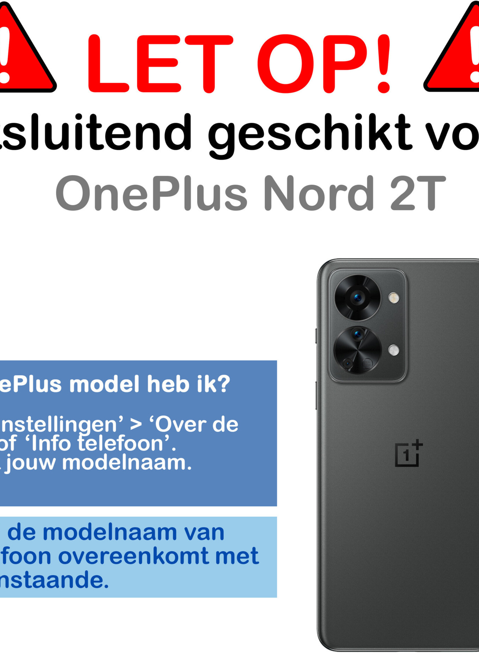BTH Hoesje Geschikt voor OnePlus Nord 2T Hoesje Siliconen Case Hoes Met Screenprotector - Hoes Geschikt voor OnePlus Nord 2T Hoes Cover Case - Rood