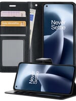 BTH BTH OnePlus Nord 2T Hoesje Bookcase - Zwart