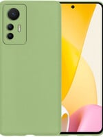 BTH BTH Xiaomi 12 Lite Hoesje Siliconen - Groen