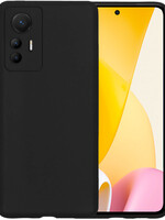 BTH BTH Xiaomi 12 Lite Hoesje Siliconen - Zwart