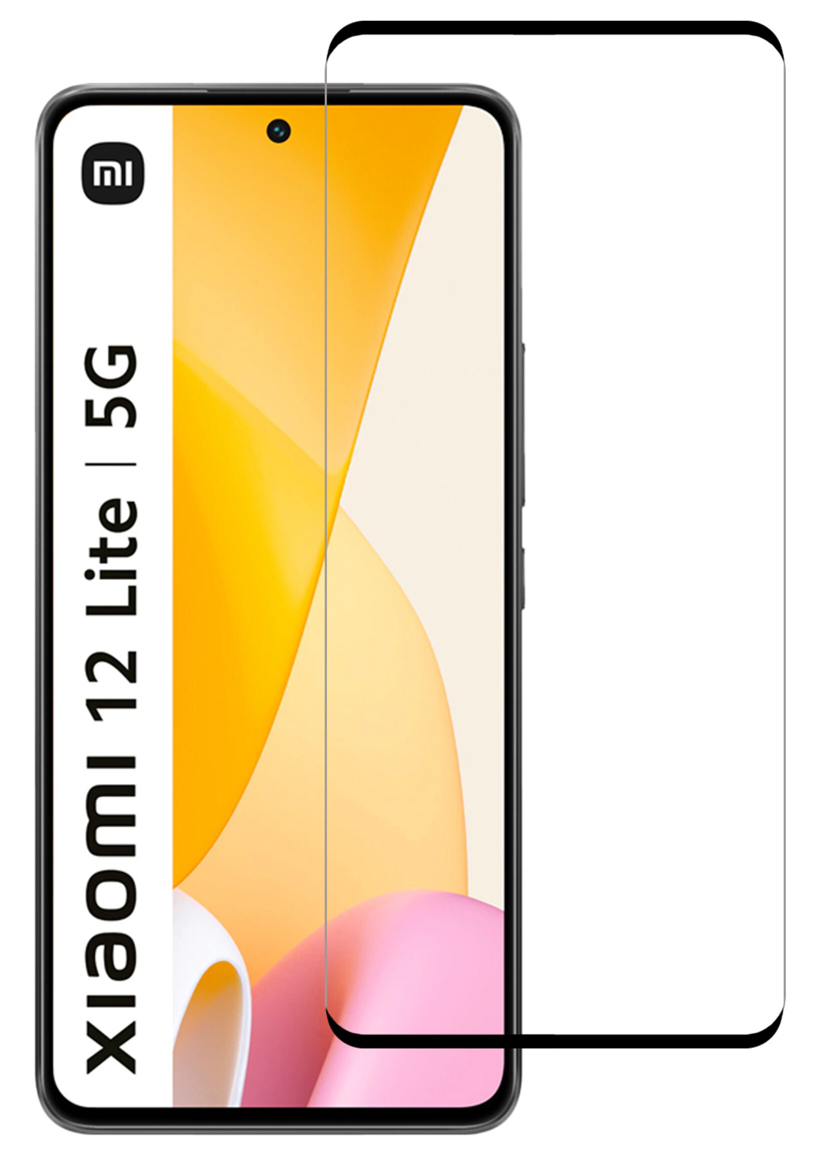 BTH Xiaomi 12 Lite Screenprotector Glas Tempered Glass 3D - Xiaomi 12 Lite Screen Protector 3D Full Cover