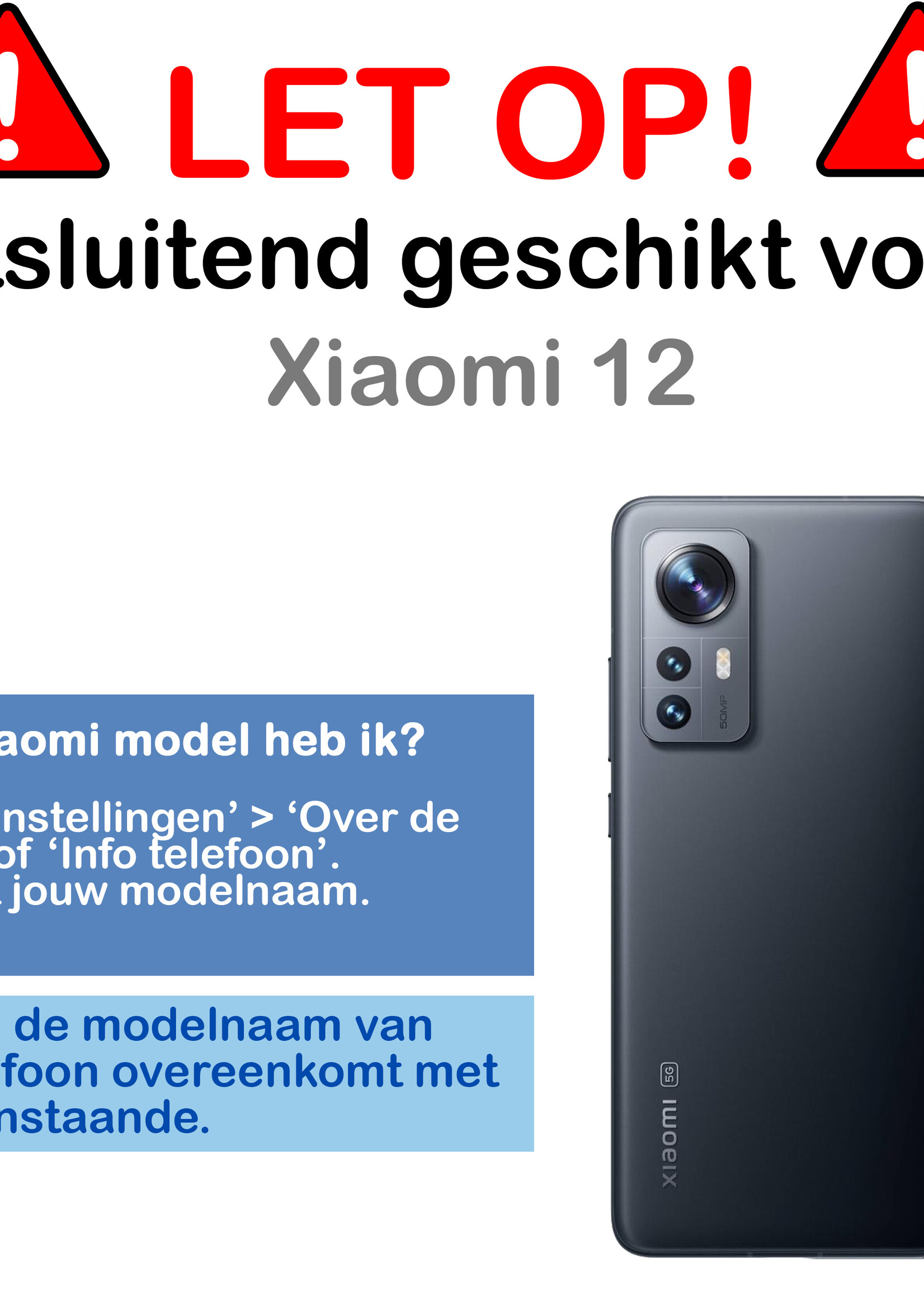 BTH Hoesje Geschikt voor Xiaomi 12 Hoesje Book Case Hoes Portemonnee Cover Walletcase Met Screenprotector - Hoes Geschikt voor Xiaomi 12 Hoes Bookcase Hoesje - Lichtroze