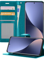 BTH BTH Xiaomi 12 Hoesje Bookcase - Turquoise
