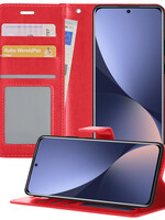 BTH BTH Xiaomi 12 Hoesje Bookcase - Rood