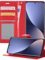 BTH BTH Xiaomi 12X Hoesje Bookcase - Rood