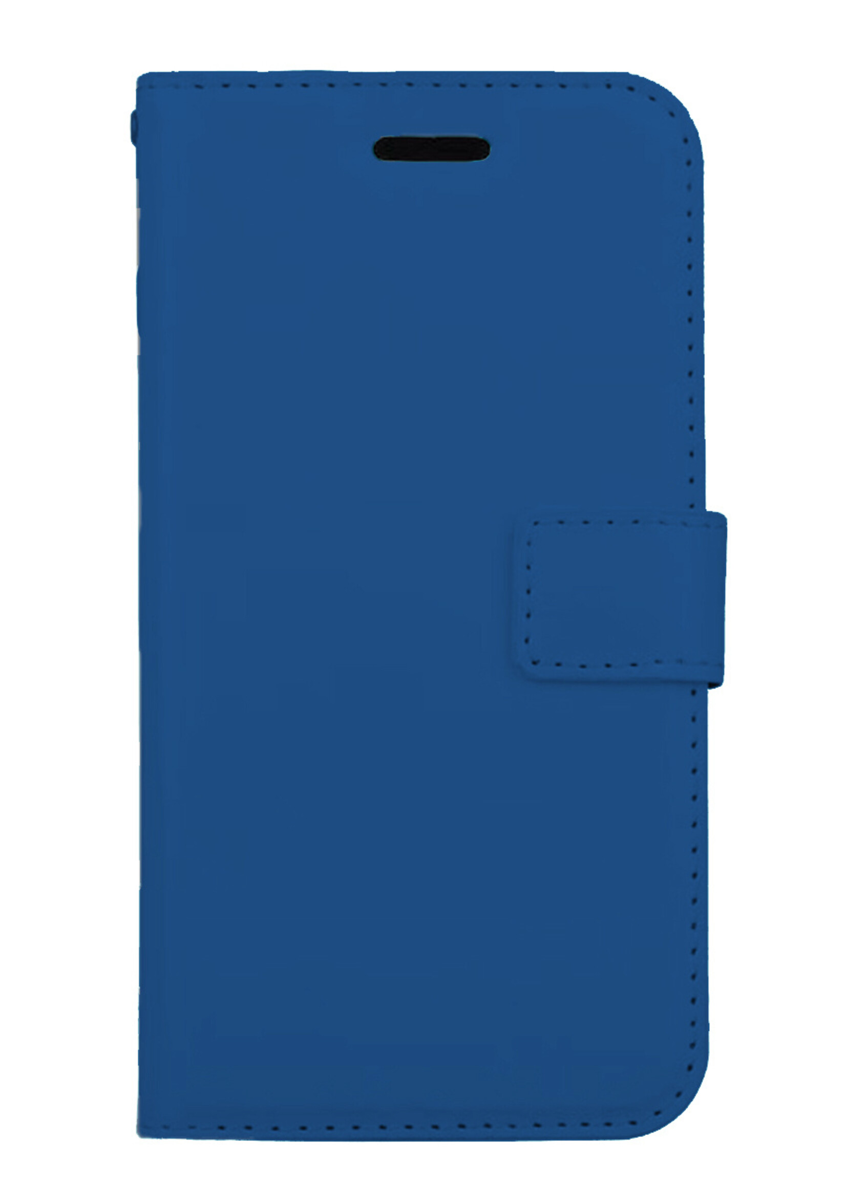 BTH Hoes voor iPhone X Hoesje Book Case Hoes Portemonnee Cover Walletcase - Hoes voor iPhone X Hoes Bookcase Hoesje - Donkerblauw