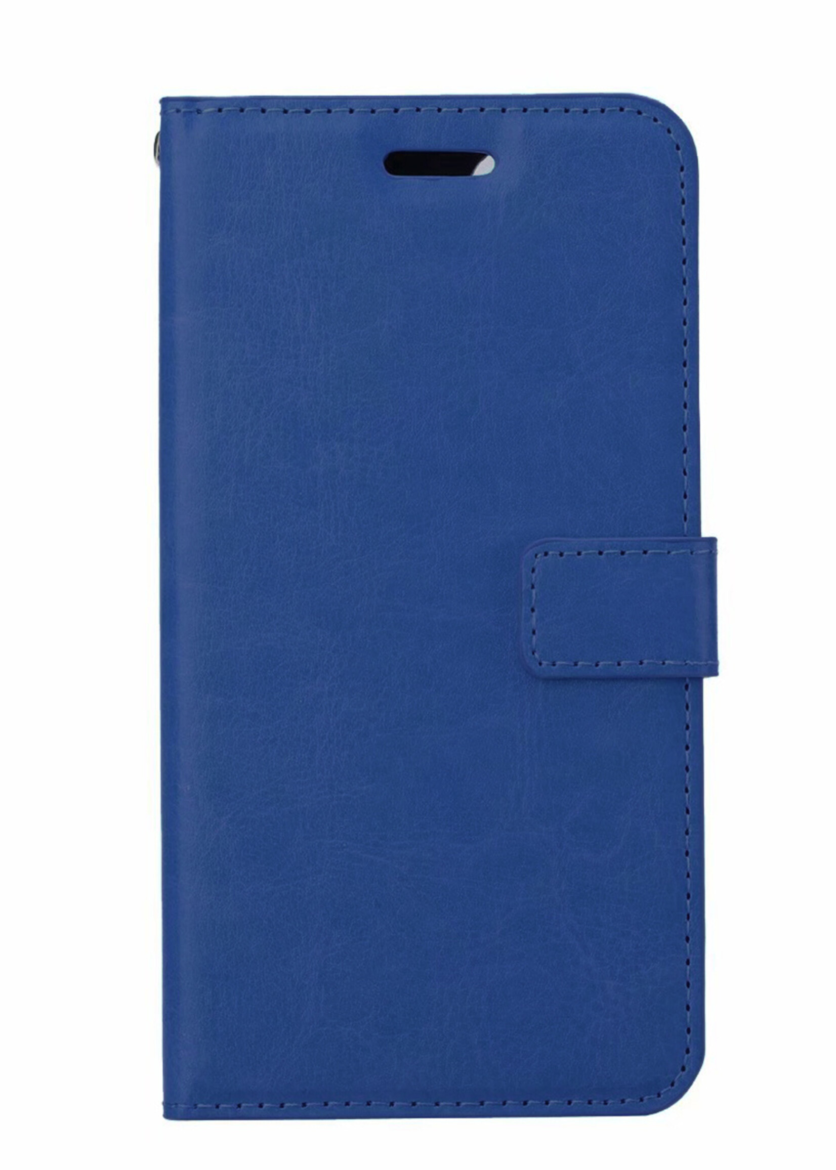 BTH Hoes voor iPhone 11 Pro Max Hoesje Book Case Hoes Portemonnee Cover Walletcase - Hoes voor iPhone 11 Pro Max Hoes Bookcase Hoesje - Donkerblauw