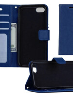 BTH BTH iPhone 8 Hoesje Bookcase - Donkerblauw