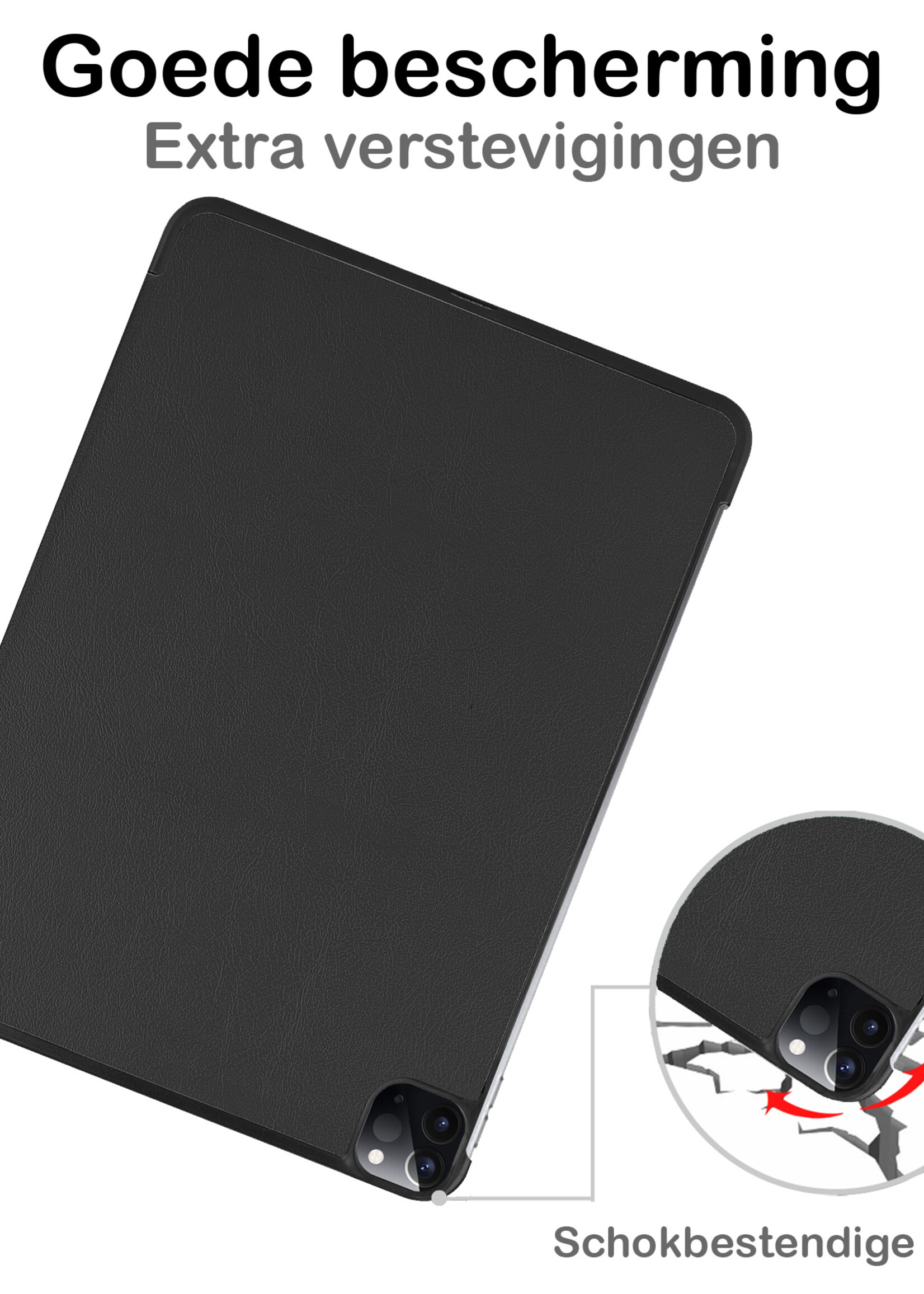 BTH BTH iPad Pro 11 inch (2022) Hoesje - Zwart