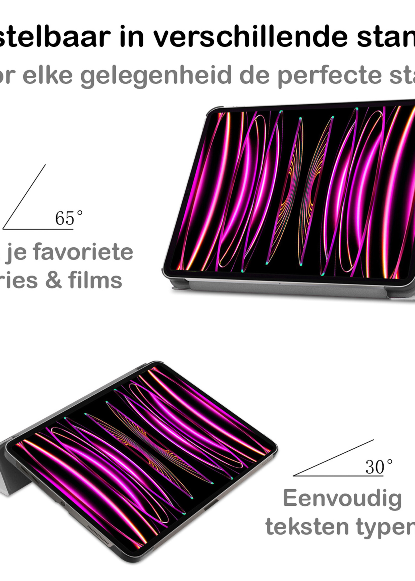 BTH BTH iPad Pro 11 inch (2022) Hoesje - Wit