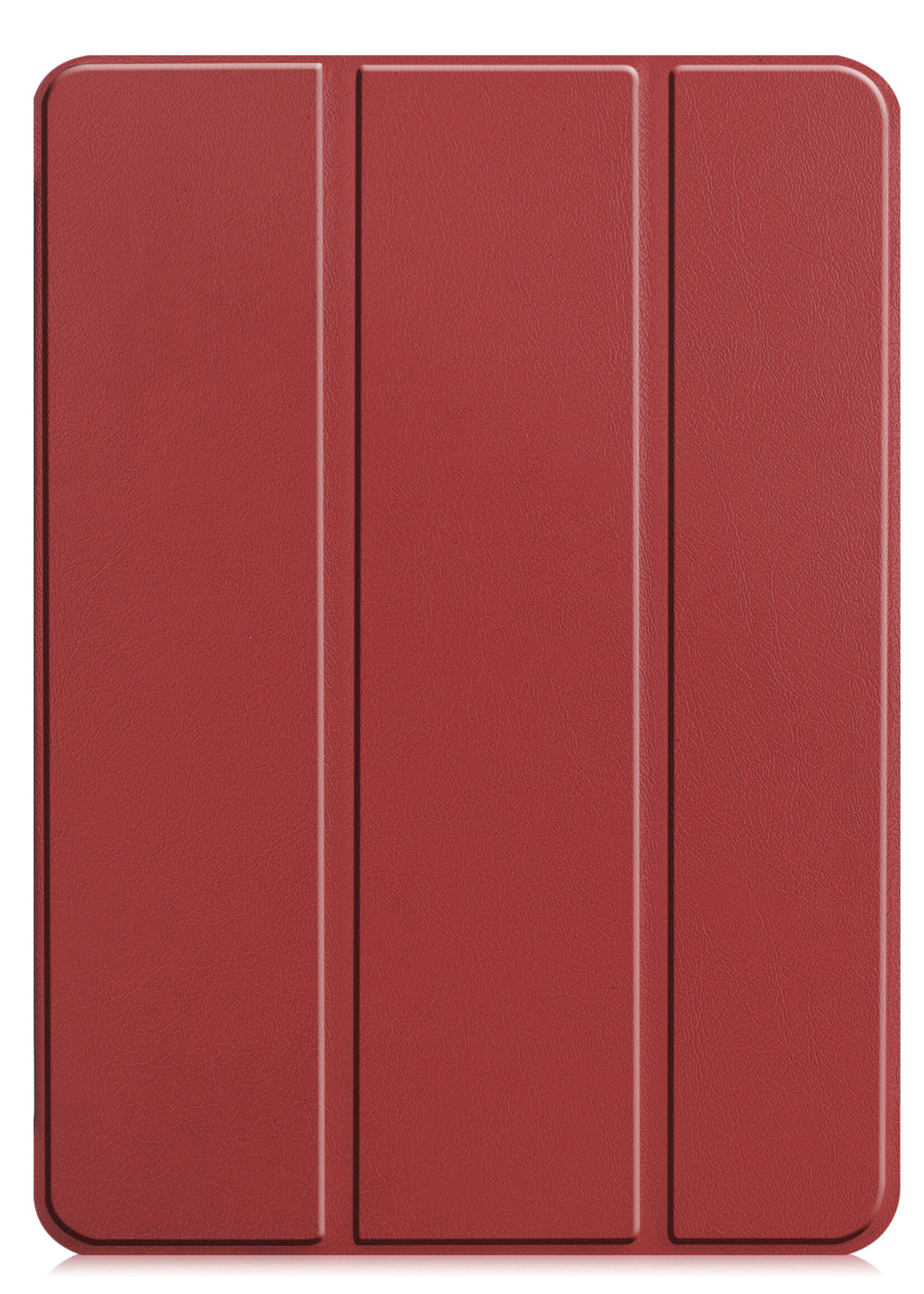 BTH iPad Pro 11 inch (2022) Hoesje Book Case Luxe Cover Hoes - iPad Pro 11 inch Hoes Bookcase - Donker Rood