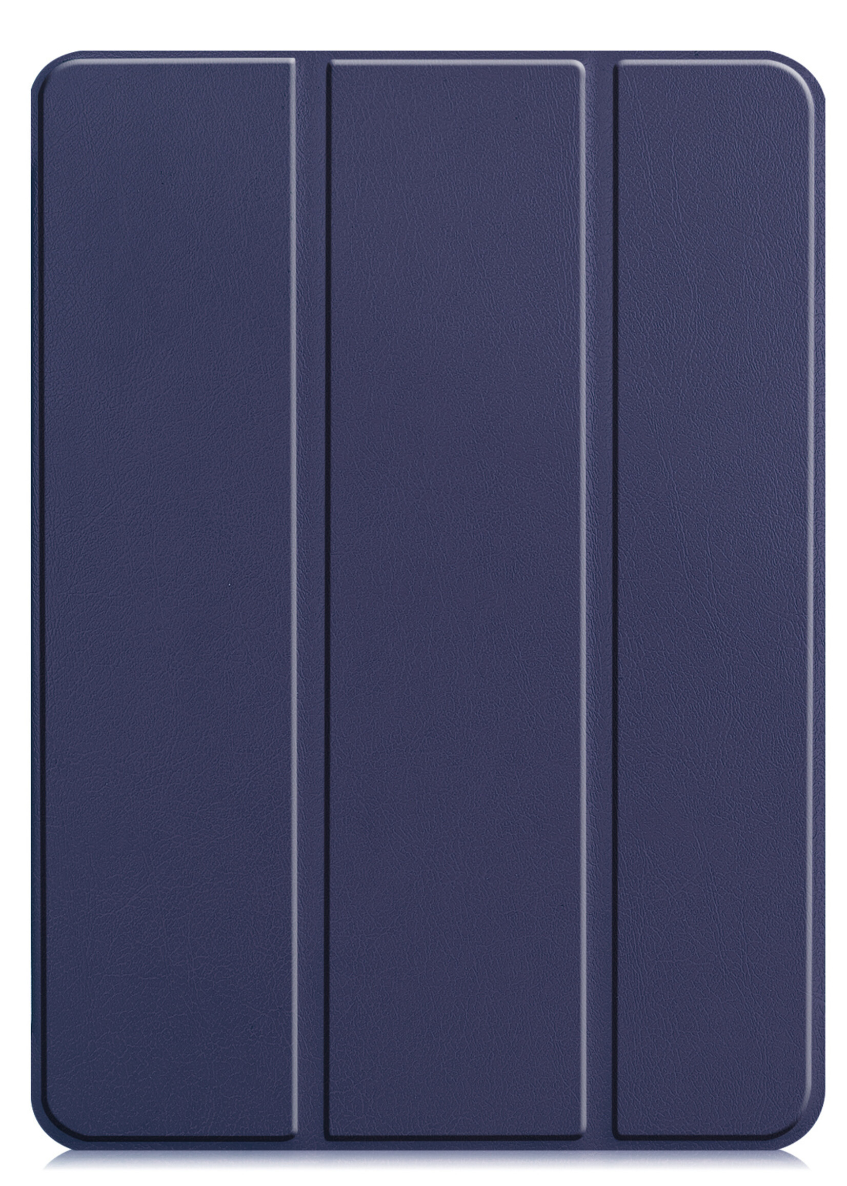 BTH Hoes Geschikt voor iPad Pro 2021 (12,9 inch) Hoes Book Case Hoesje Trifold Cover - Hoesje Geschikt voor iPad Pro 12,9 inch (2021) Hoesje Bookcase - Blauw