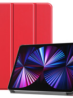 BTH BTH iPad Pro 11 inch (2021) Hoesje Bookcase - Rood