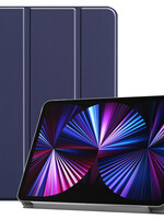 BTH BTH iPad Pro 11 inch (2021) Hoesje Bookcase - Donkerblauw