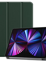 BTH BTH iPad Pro 11 inch (2021) Hoesje Bookcase - Donkergroen