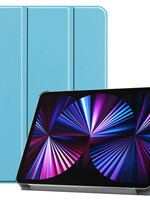 BTH BTH iPad Pro 11 inch (2021) Hoesje Bookcase - Lichtblauw