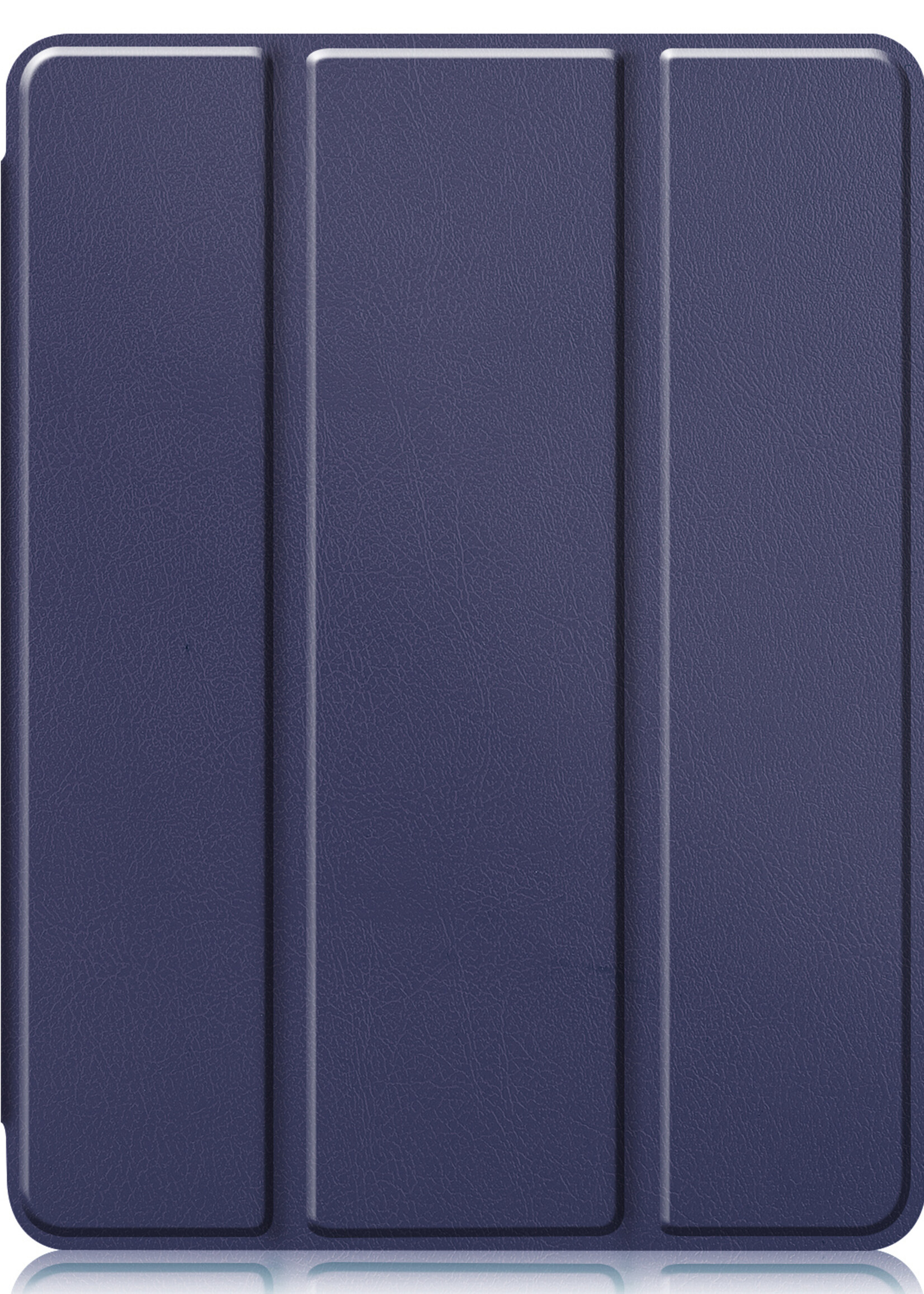 BTH Hoes Geschikt voor iPad Pro 2021 (11 inch) Hoes Book Case Hoesje Trifold Cover Met Uitsparing Geschikt voor Apple Pencil - Hoesje Geschikt voor iPad Pro 11 inch (2021) Hoesje Bookcase - Blauw