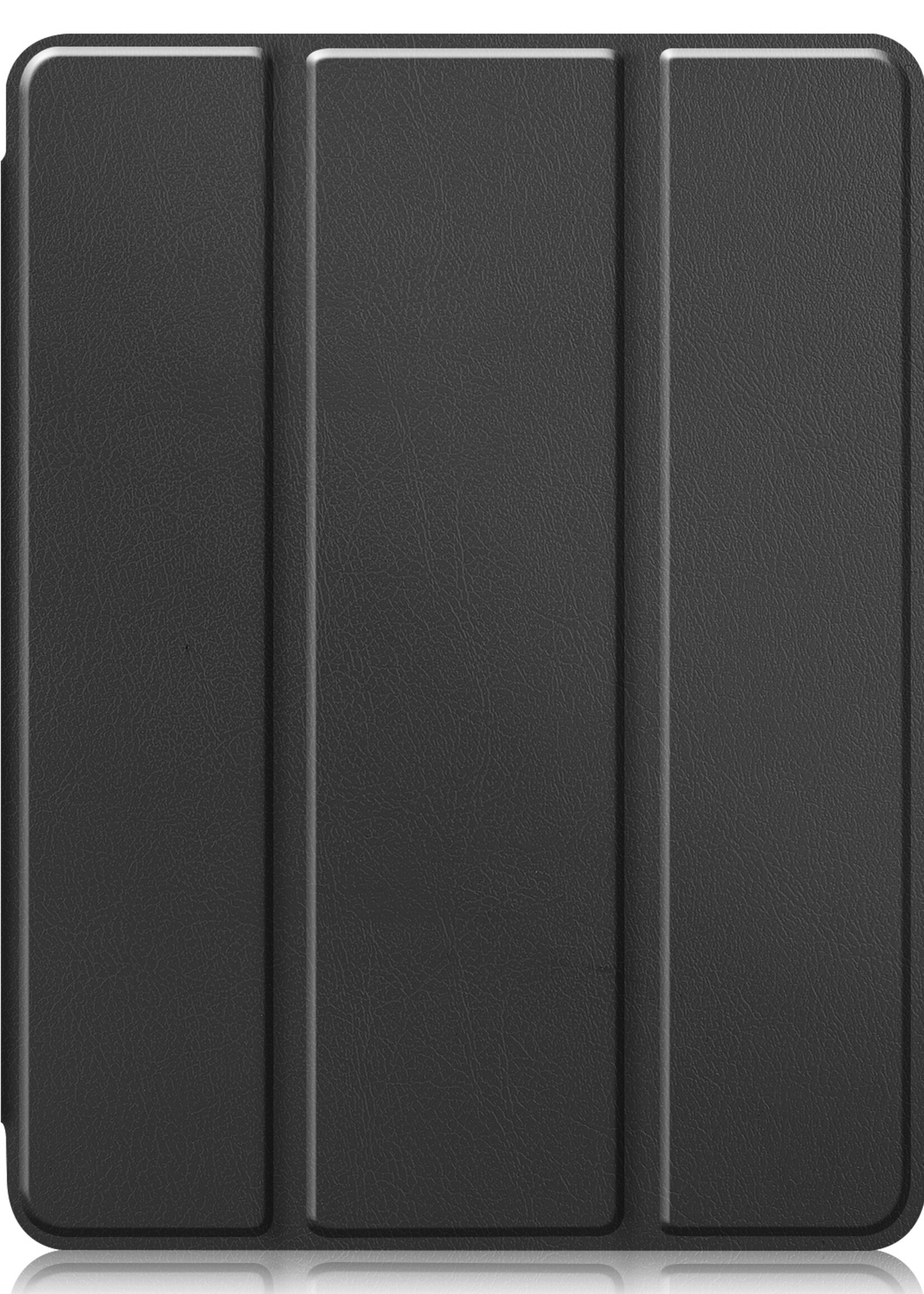 BTH Hoes Geschikt voor iPad Pro 2021 (11 inch) Hoes Book Case Hoesje Trifold Cover Met Uitsparing Geschikt voor Apple Pencil - Hoesje Geschikt voor iPad Pro 11 inch (2021) Hoesje Bookcase - Zwart
