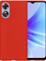 BTH BTH OPPO A17 Hoesje Siliconen - Rood
