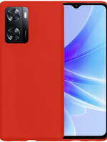 BTH BTH OPPO A57s Hoesje Siliconen - Rood