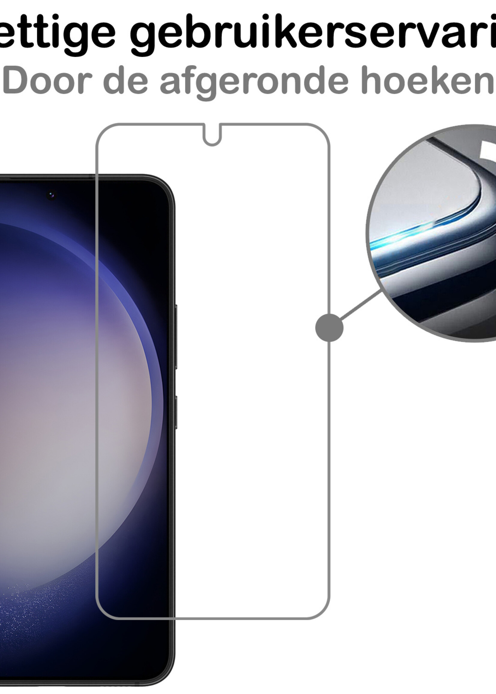 BTH Screenprotector Geschikt voor Samsung S23 Screenprotector Glas Gehard Tempered Glass - Screenprotector Geschikt voor Samsung Galaxy S23 Screen Protector Screen Cover - 3 PACK
