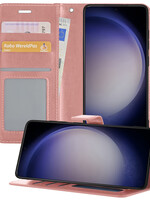 BTH BTH Samsung Galaxy S23 Hoesje Bookcase - Rose Goud