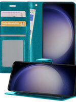 BTH BTH Samsung Galaxy S23 Plus Hoesje Bookcase - Turquoise