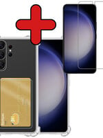 BTH BTH Samsung Galaxy S23 Hoesje Pashouder Met Screenprotector