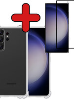 BTH BTH Samsung Galaxy S23 Ultra Hoesje Shockproof Met Screenprotector