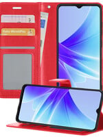 BTH BTH Oppo A17 Hoesje Bookcase - Rood