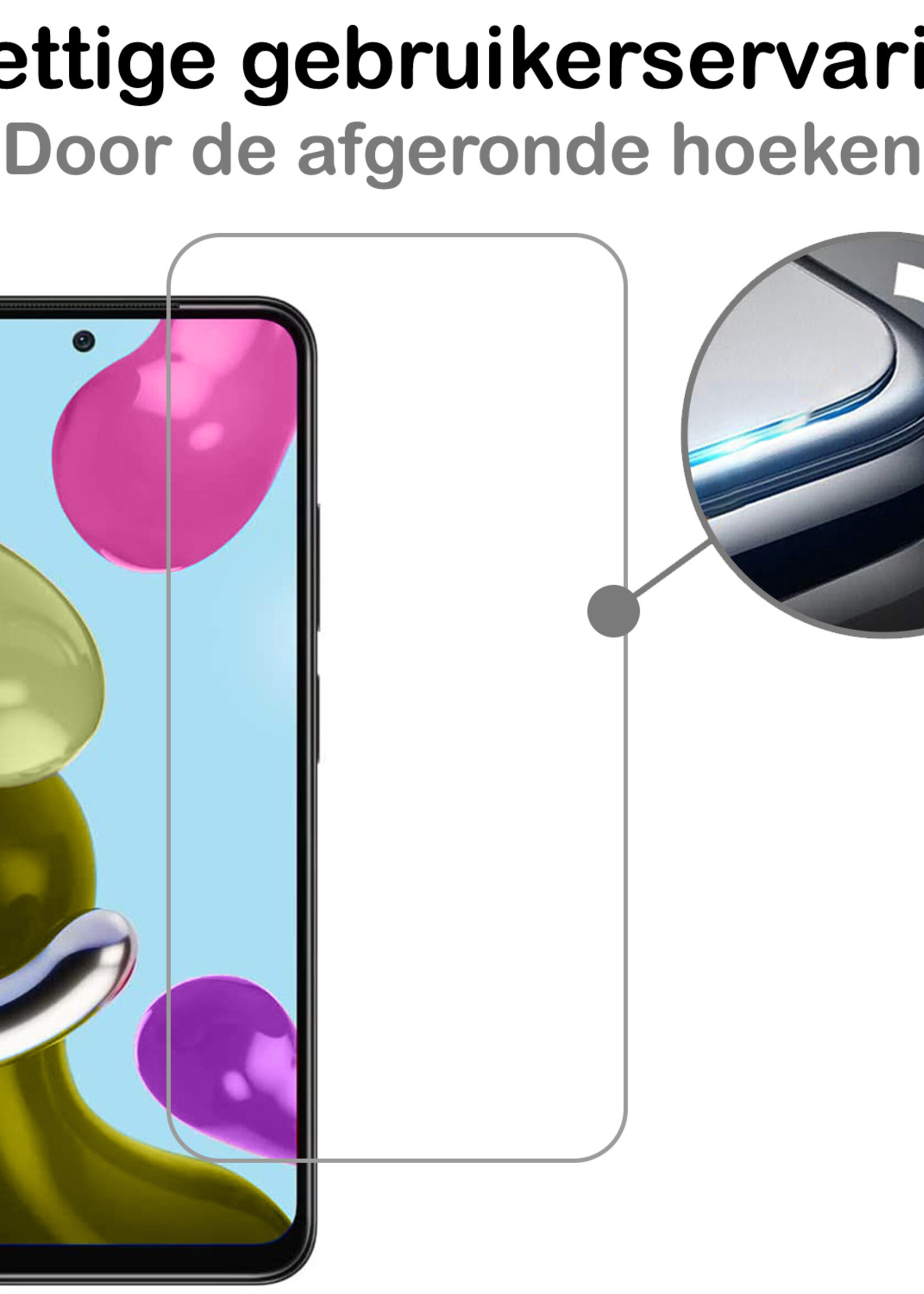 BTH Screenprotector Geschikt voor Xiaomi Redmi Note 11 Screenprotector Glas Gehard Tempered Glass - Screenprotector Geschikt voor Xiaomi Redmi Note 11 Screen Protector Screen Cover - 3 PACK