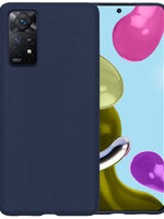 BTH BTH Xiaomi Redmi Note 11 Hoesje Siliconen - Donkerblauw