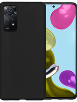 BTH BTH Xiaomi Redmi Note 11 Hoesje Siliconen - Zwart