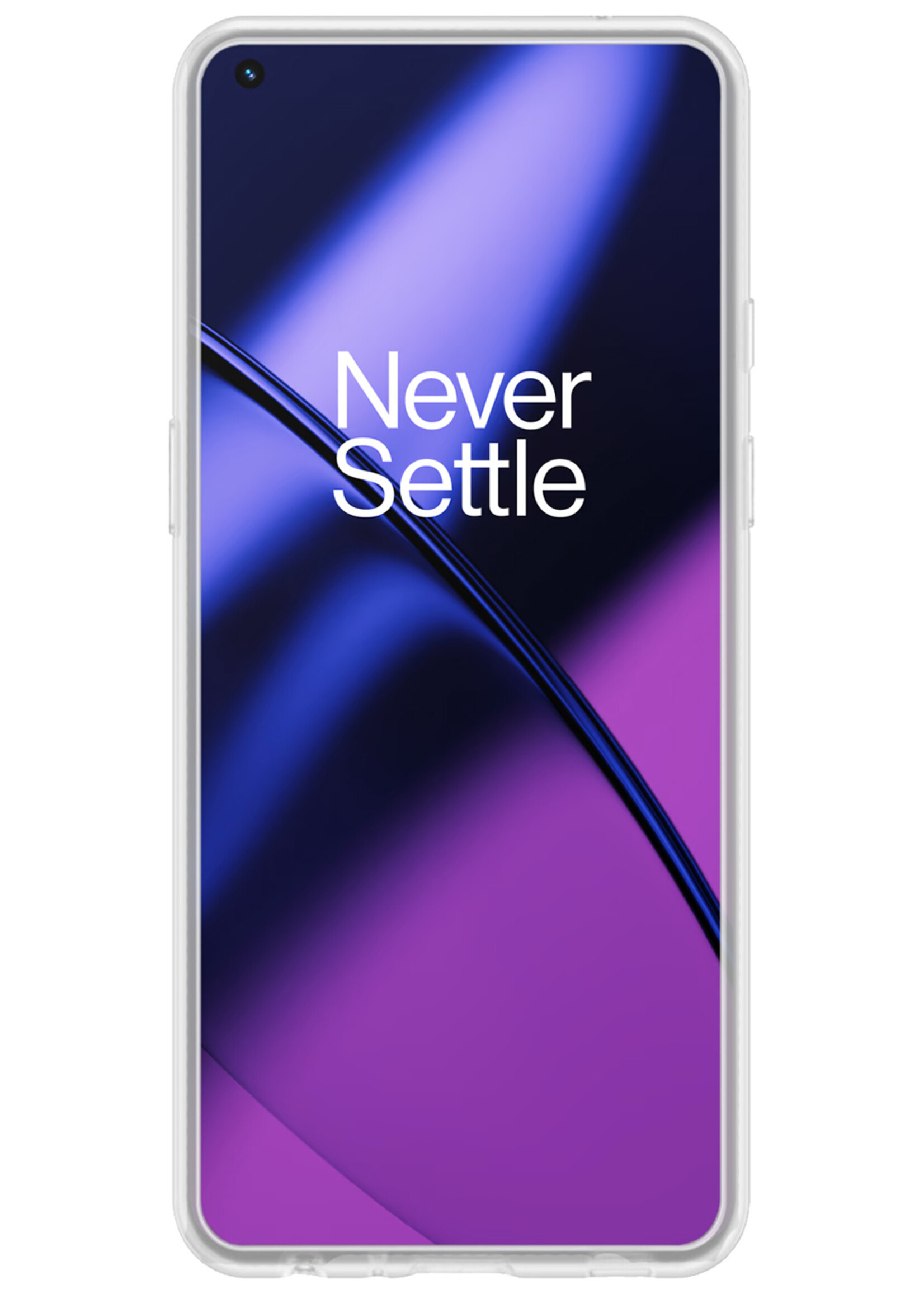 BTH OnePlus 11 Hoesje Siliconen Case Cover - OnePlus 11 Hoesje Cover Hoes Siliconen - Transparant