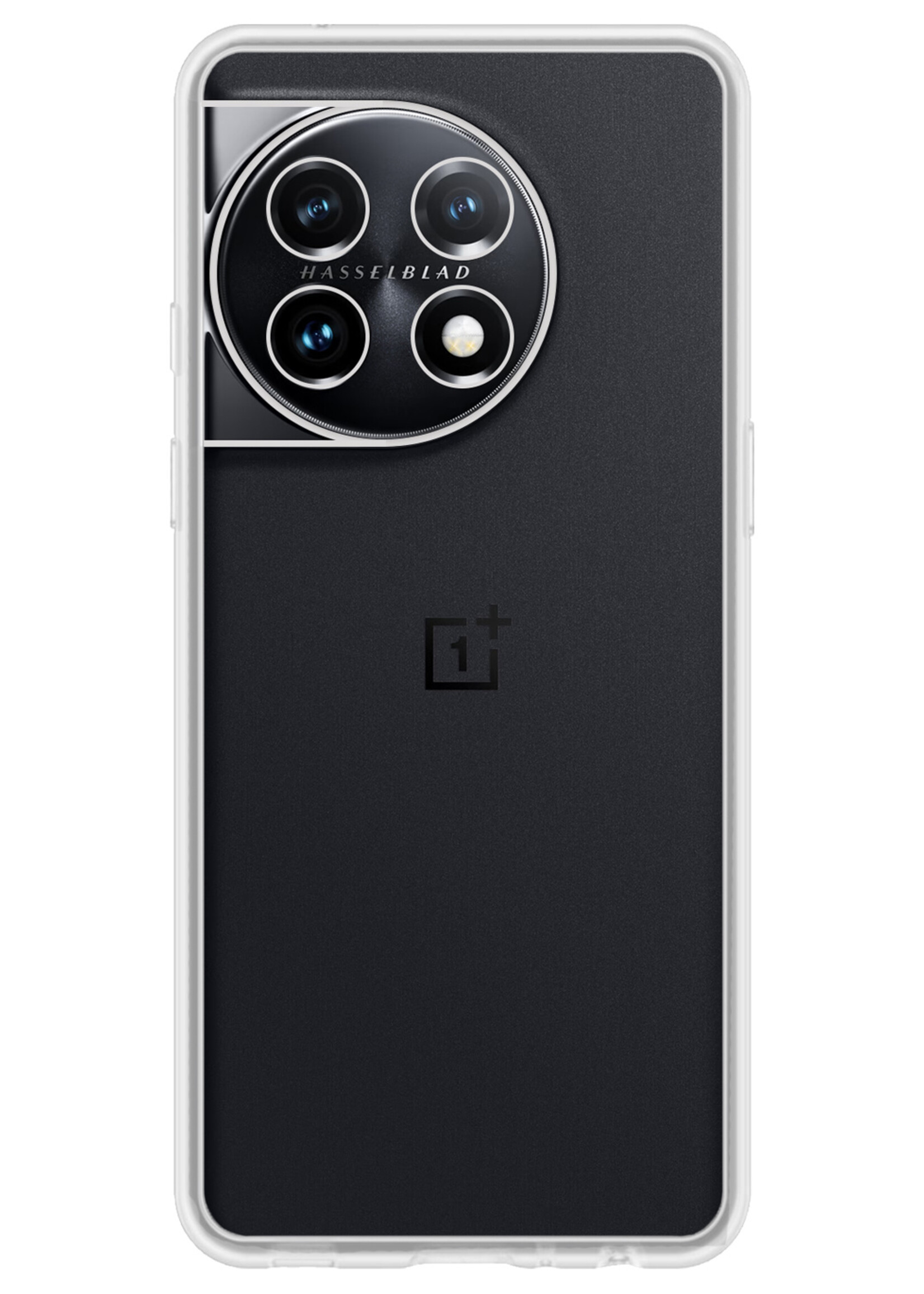 BTH OnePlus 11 Hoesje Siliconen Case Cover - OnePlus 11 Hoesje Cover Hoes Siliconen - Transparant