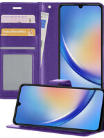 BTH BTH Samsung Galaxy A34 Hoesje Bookcase - Paars
