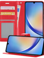 BTH BTH Samsung Galaxy A34 Hoesje Bookcase - Rood