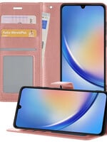 BTH BTH Samsung Galaxy A34 Hoesje Bookcase - Rose Goud