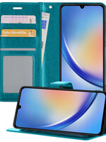 BTH BTH Samsung Galaxy A34 Hoesje Bookcase - Turquoise