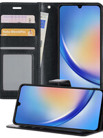 BTH BTH Samsung Galaxy A34 Hoesje Bookcase - Zwart