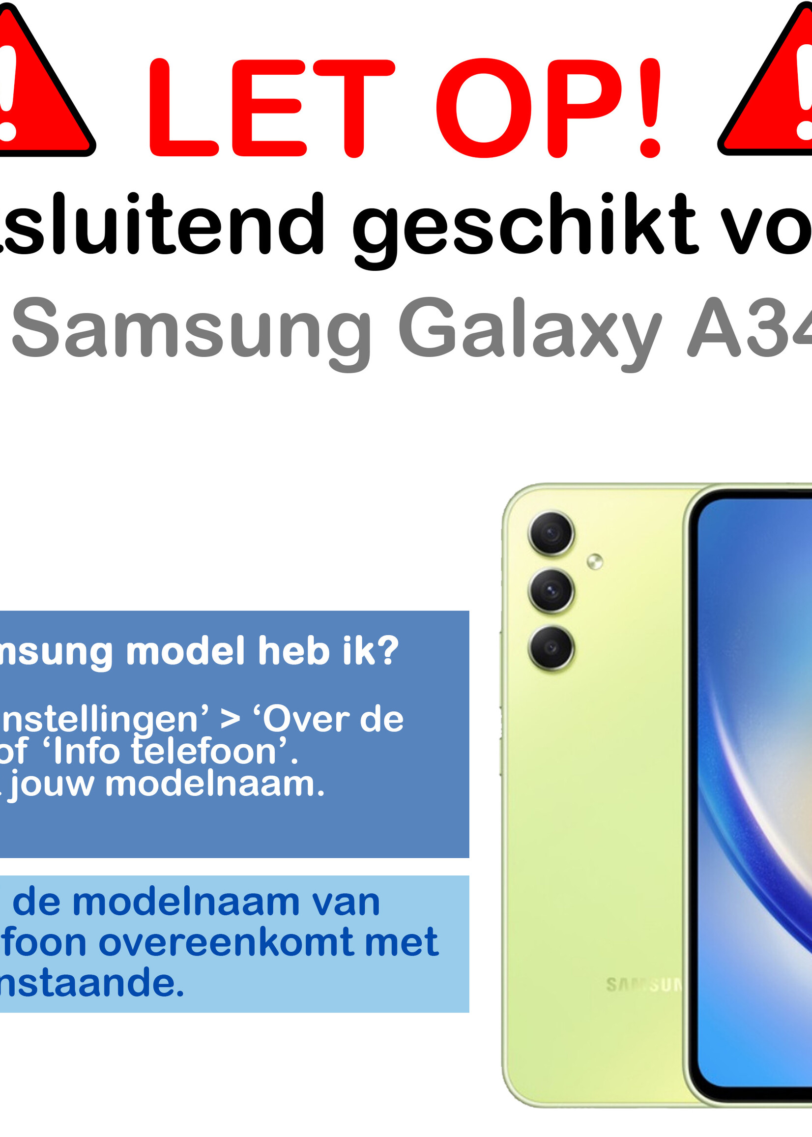 BTH Samsung A34 Hoesje Met Pasjeshouder Case Met Kaarthouder - Samsung Galaxy A34 Hoes Transparant Shock Proof Case