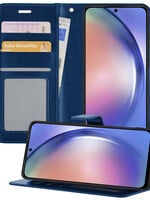 BTH BTH Samsung Galaxy A54 Hoesje Bookcase - Donkerblauw