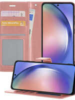 BTH BTH Samsung Galaxy A54 Hoesje Bookcase - Rose Goud