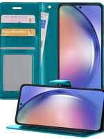 BTH BTH Samsung Galaxy A54 Hoesje Bookcase - Turquoise