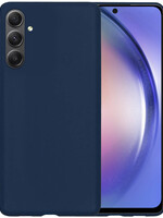 BTH BTH Samsung Galaxy A54 Hoesje Siliconen - Donkerblauw