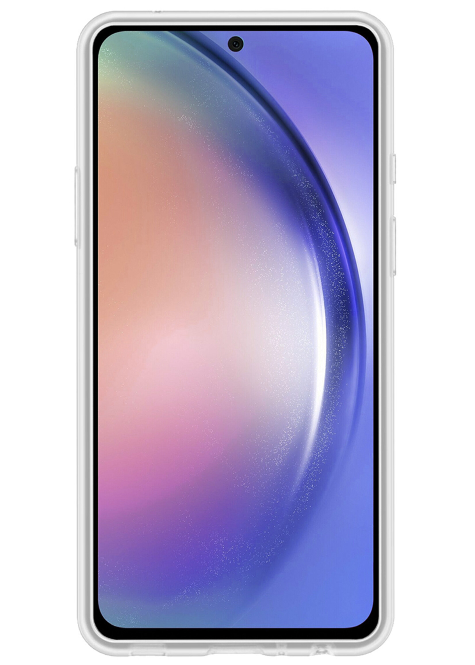 BTH Samsung A54 Hoesje Siliconen Case Cover - Samsung Galaxy A54 Hoesje Cover Hoes Siliconen - Transparant