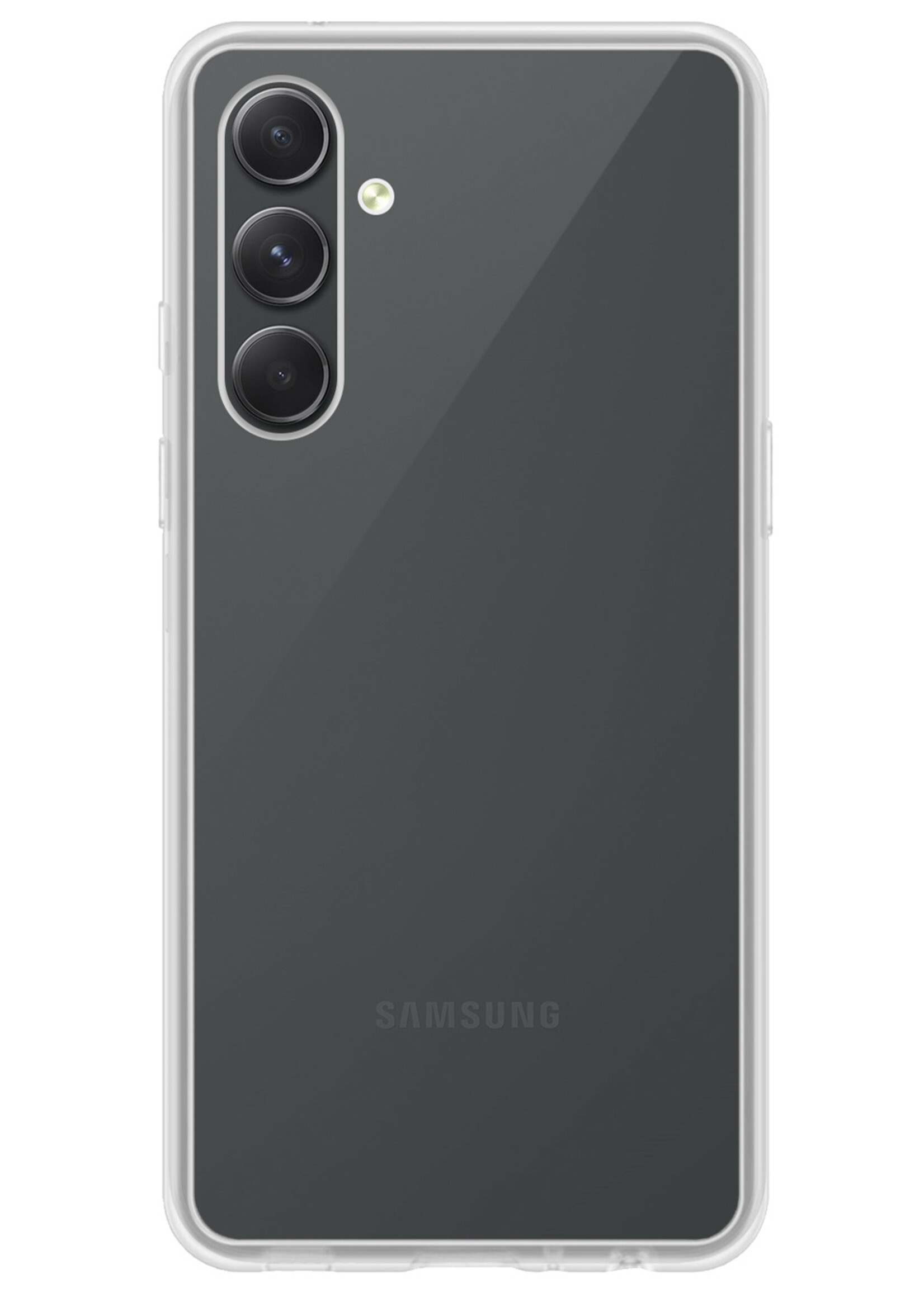 BTH Samsung A54 Hoesje Siliconen Case Cover - Samsung Galaxy A54 Hoesje Cover Hoes Siliconen - Transparant