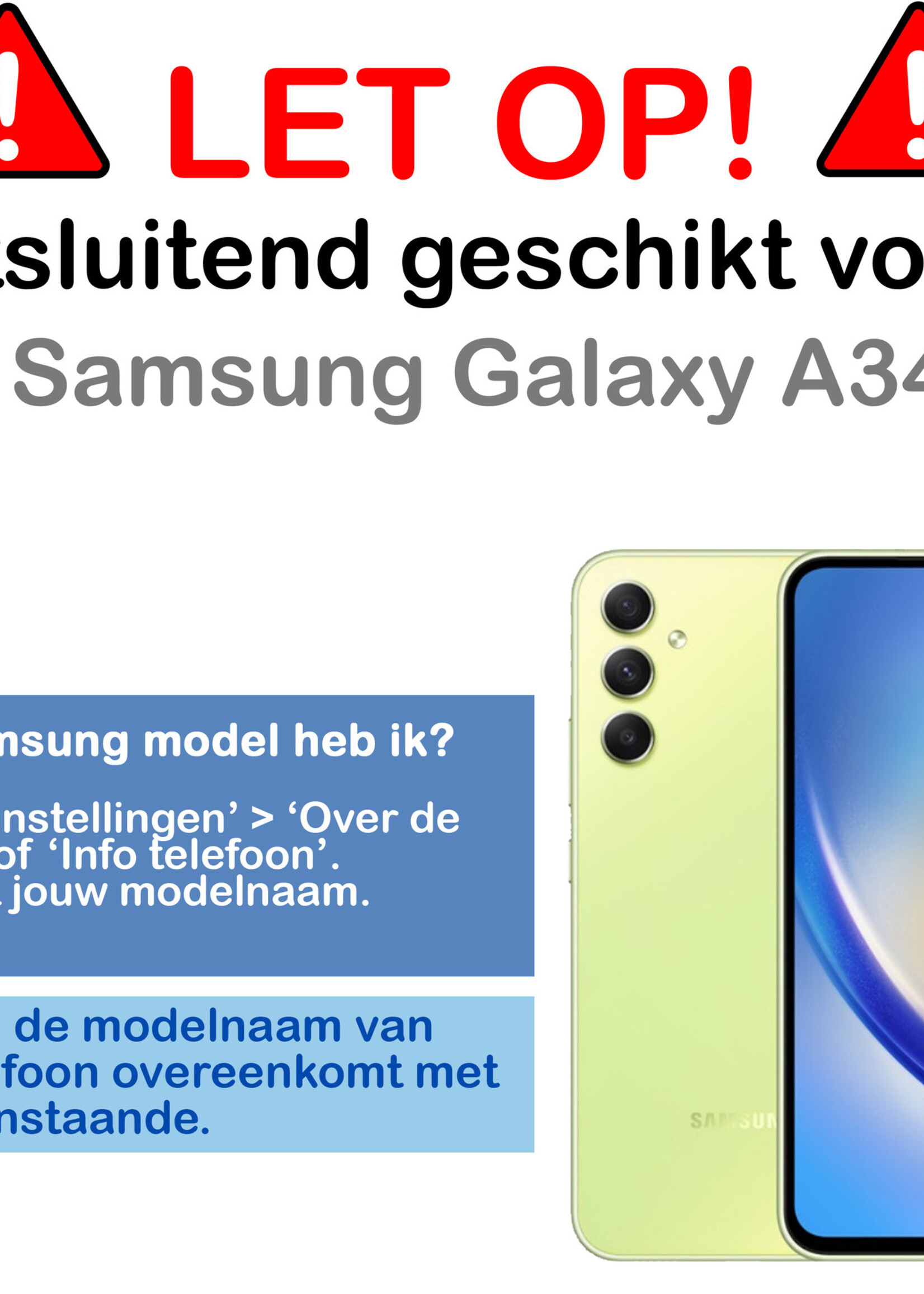 BTH Hoesje Geschikt voor Samsung A34 Hoesje Siliconen Case Hoes Met Screenprotector - Hoes Geschikt voor Samsung Galaxy A34 Hoes Cover Case - Lila