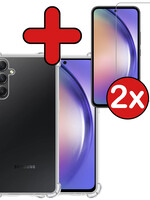 BTH BTH Samsung Galaxy A54 Hoesje Shockproof Met 2x Screenprotector