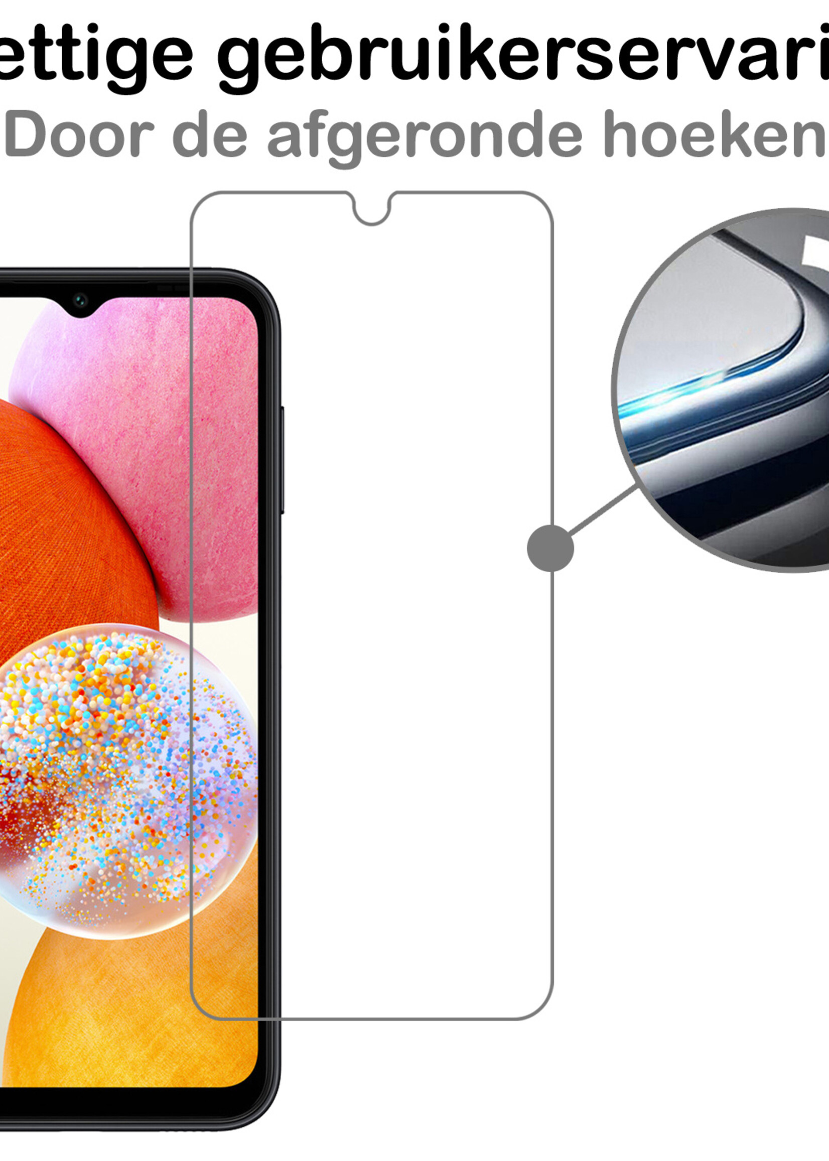 BTH Screenprotector Geschikt voor Samsung A14 Screenprotector Glas Gehard Tempered Glass - Screenprotector Geschikt voor Samsung Galaxy A14 Screen Protector Screen Cover - 2 PACK